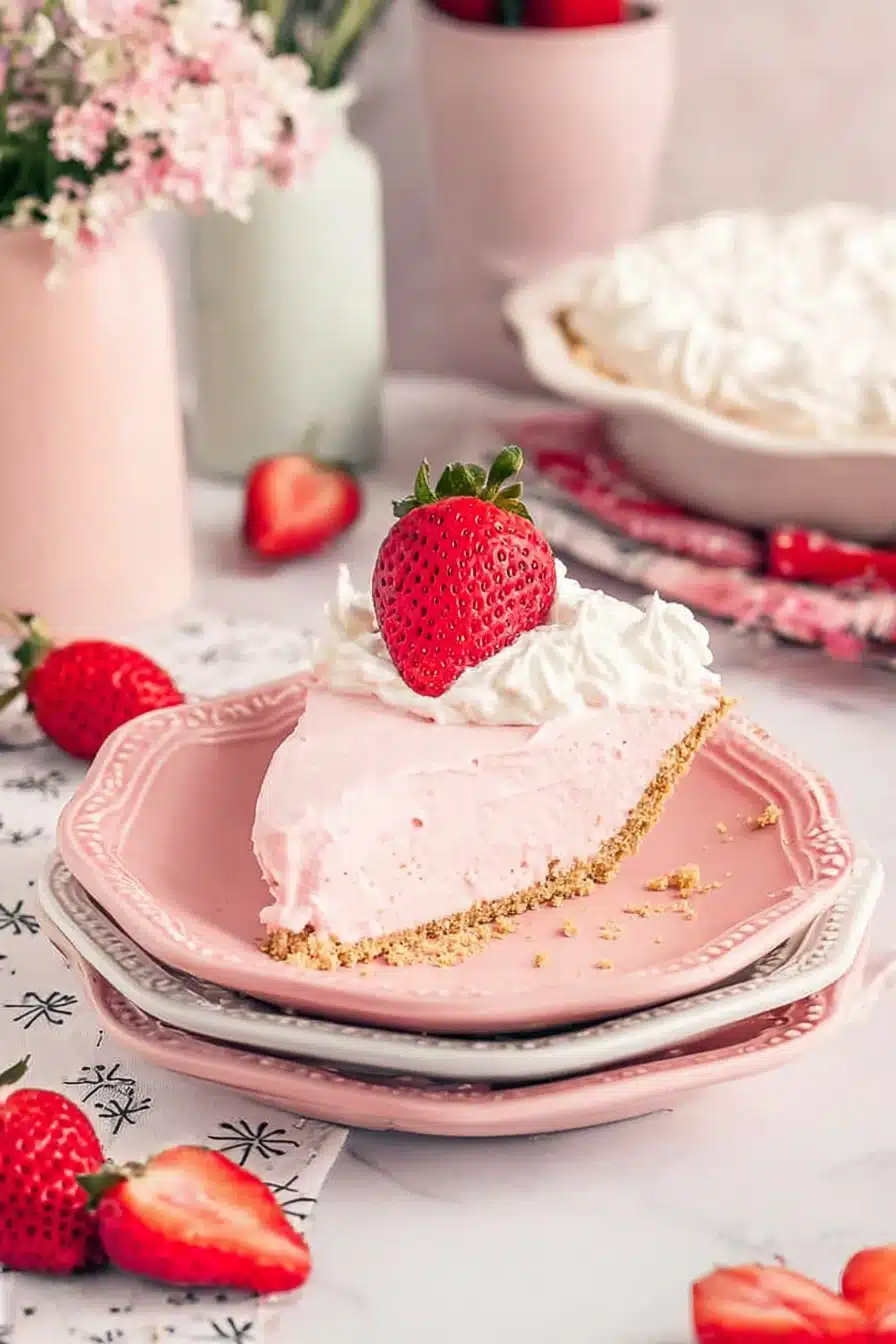 Strawberry Jello Cream Pie – The Easiest No-Bake Dessert Ever