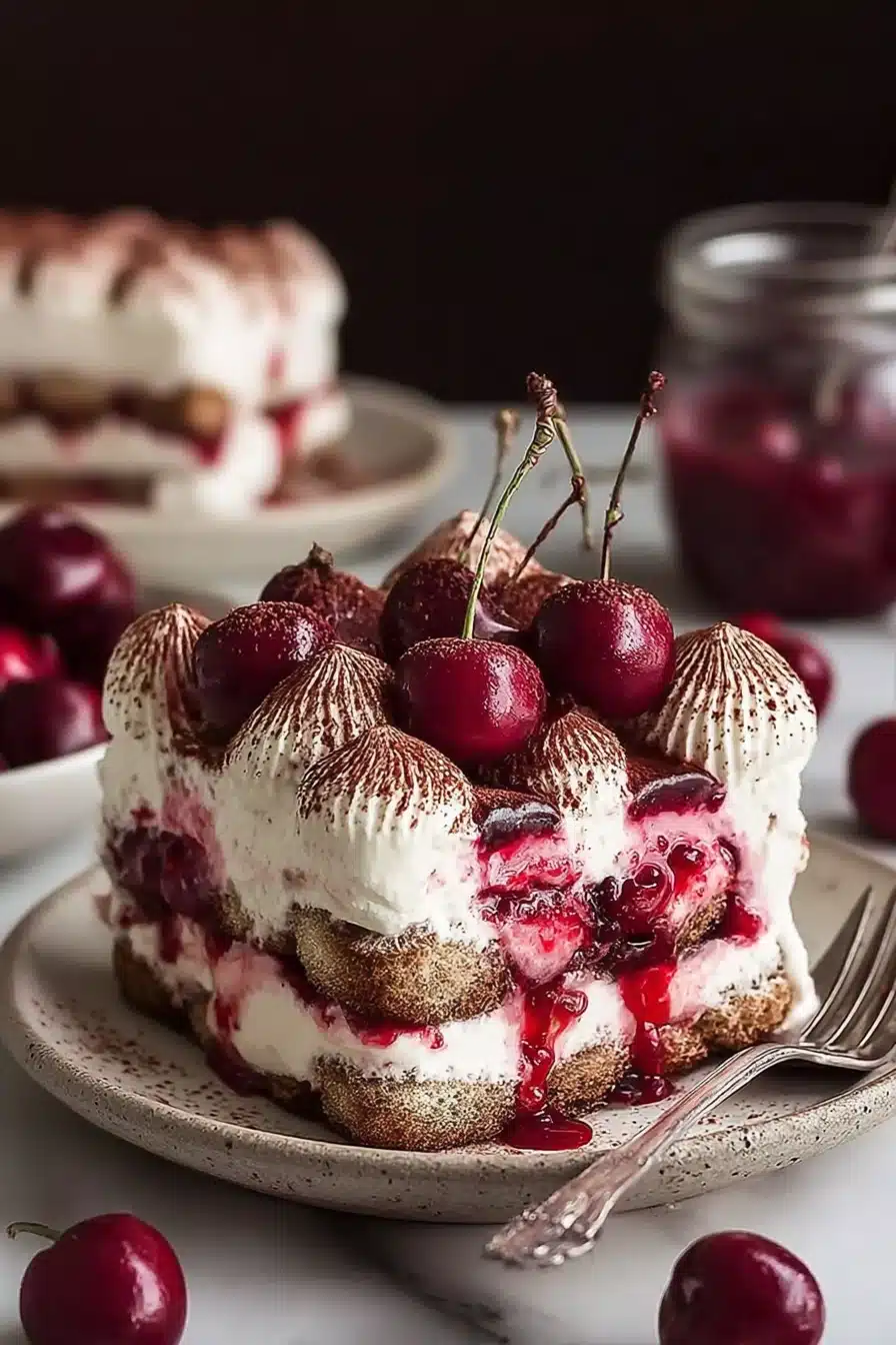 Cherry Amaretto Tiramisu
