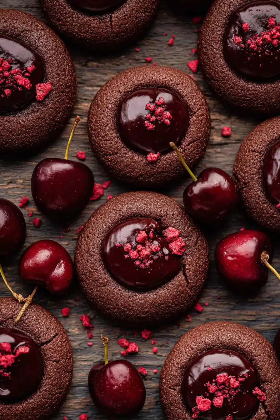 Chocolate Cherry Cookies That Are Rich and Irresistible