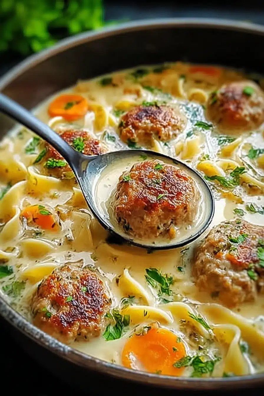 Cozy Swedish Meatball Soup