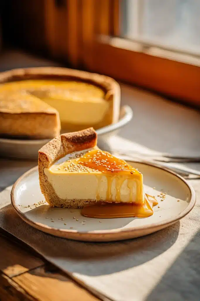 Golden Greek Honey Pie Recipe 2 Golden Greek Honey Pie ingredients with flour, honey, eggs, and phyllo dough