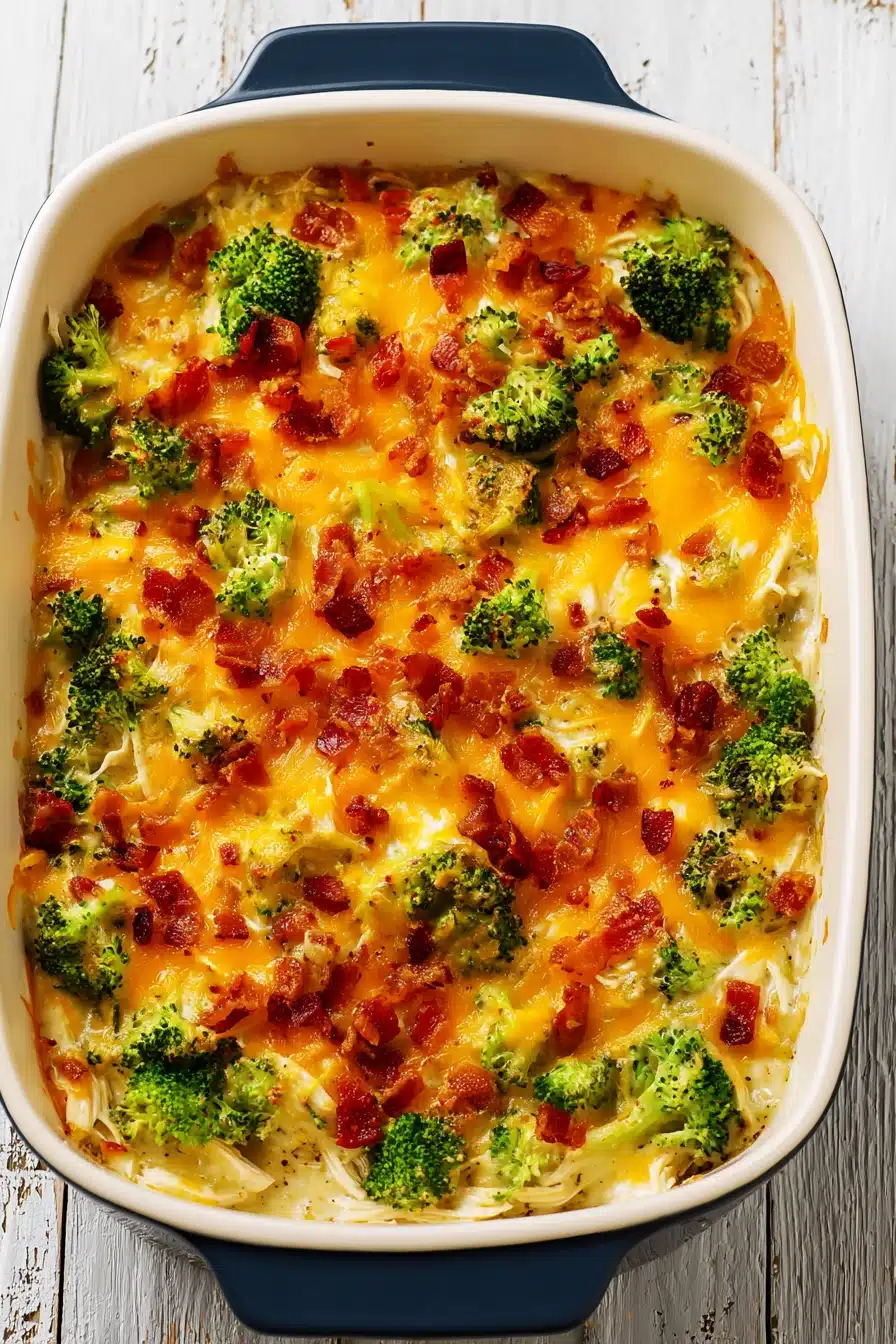 Low Carb Chicken Casserole That’s Creamy, Cheesy, and So Satisfying
