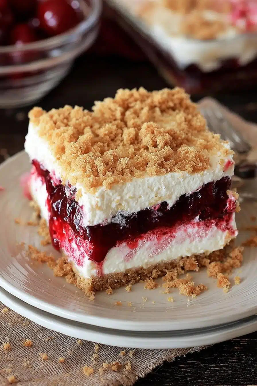 No-Bake Cherry Dessert That’s Creamy and Irresistible