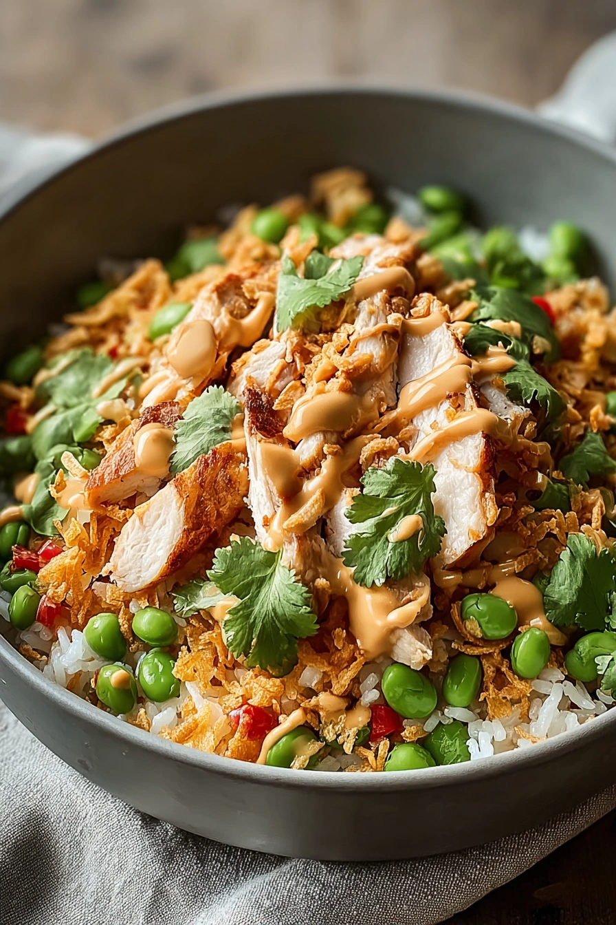 Savor Chicken Crispy Rice Salad