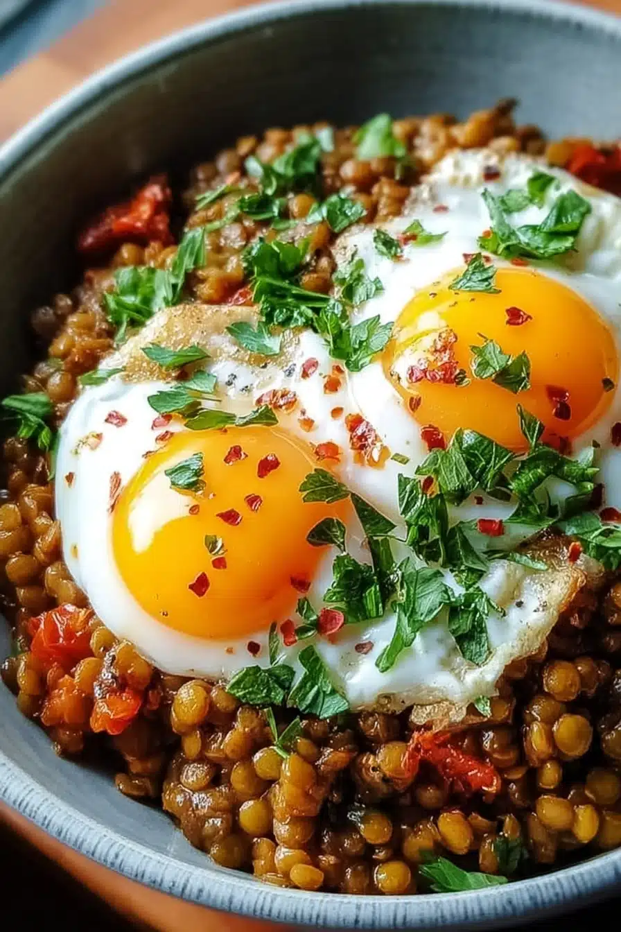 Savory Lentil Breakfast Bowl