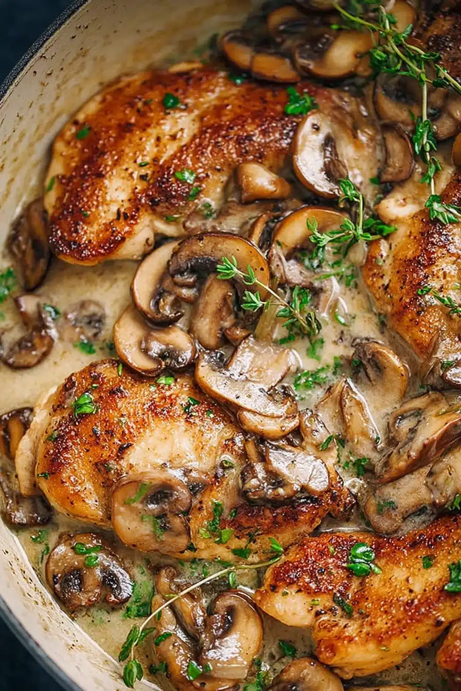Slow Cooker Chicken Marsala Recipe That’s Creamy and Easy