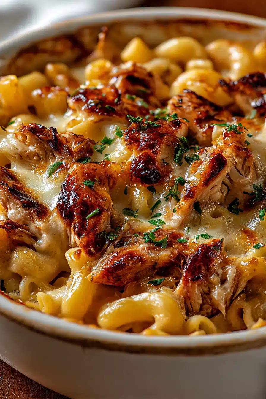 BBQ Chicken Mac and Cheese