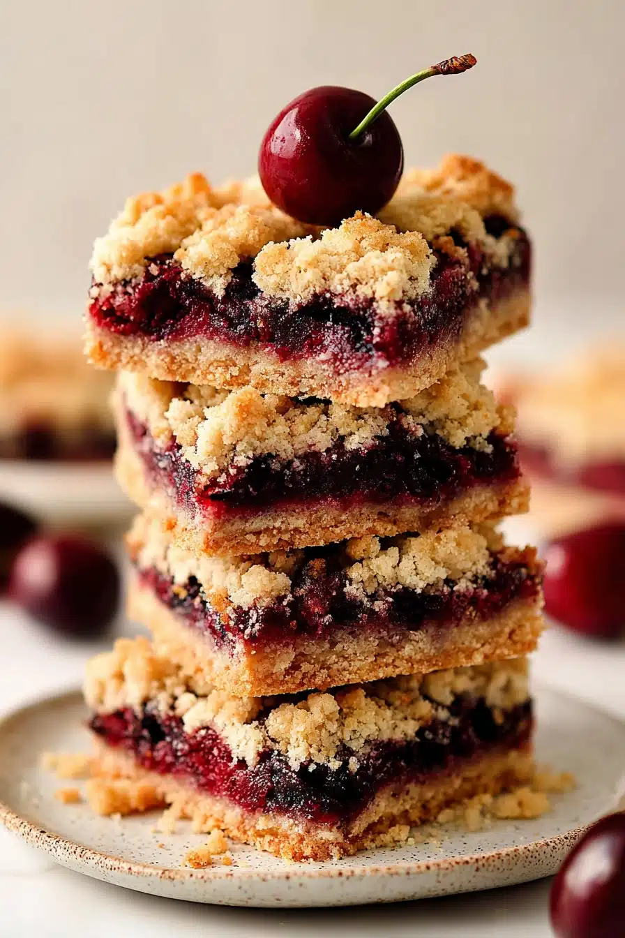 Cherry Pie Crumb Bars