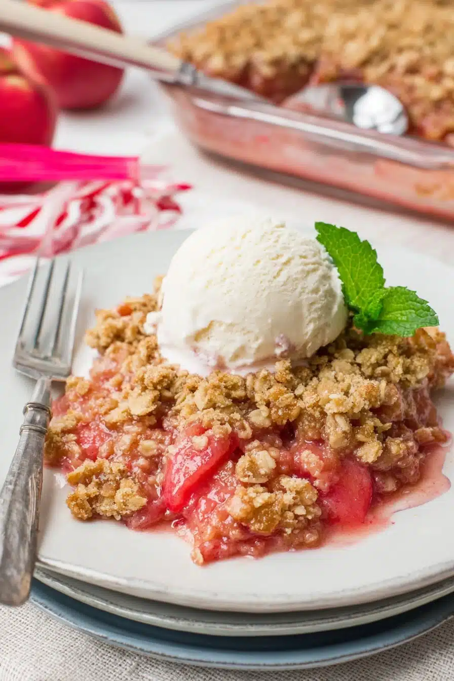 Easy Rhubarb Crisp
