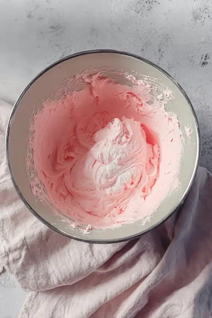 Mexican Pink Cookies Recipe That’s Soft, Buttery, and Easy 2 Mexican Pink Cookies dough in bowl with sugar topping
