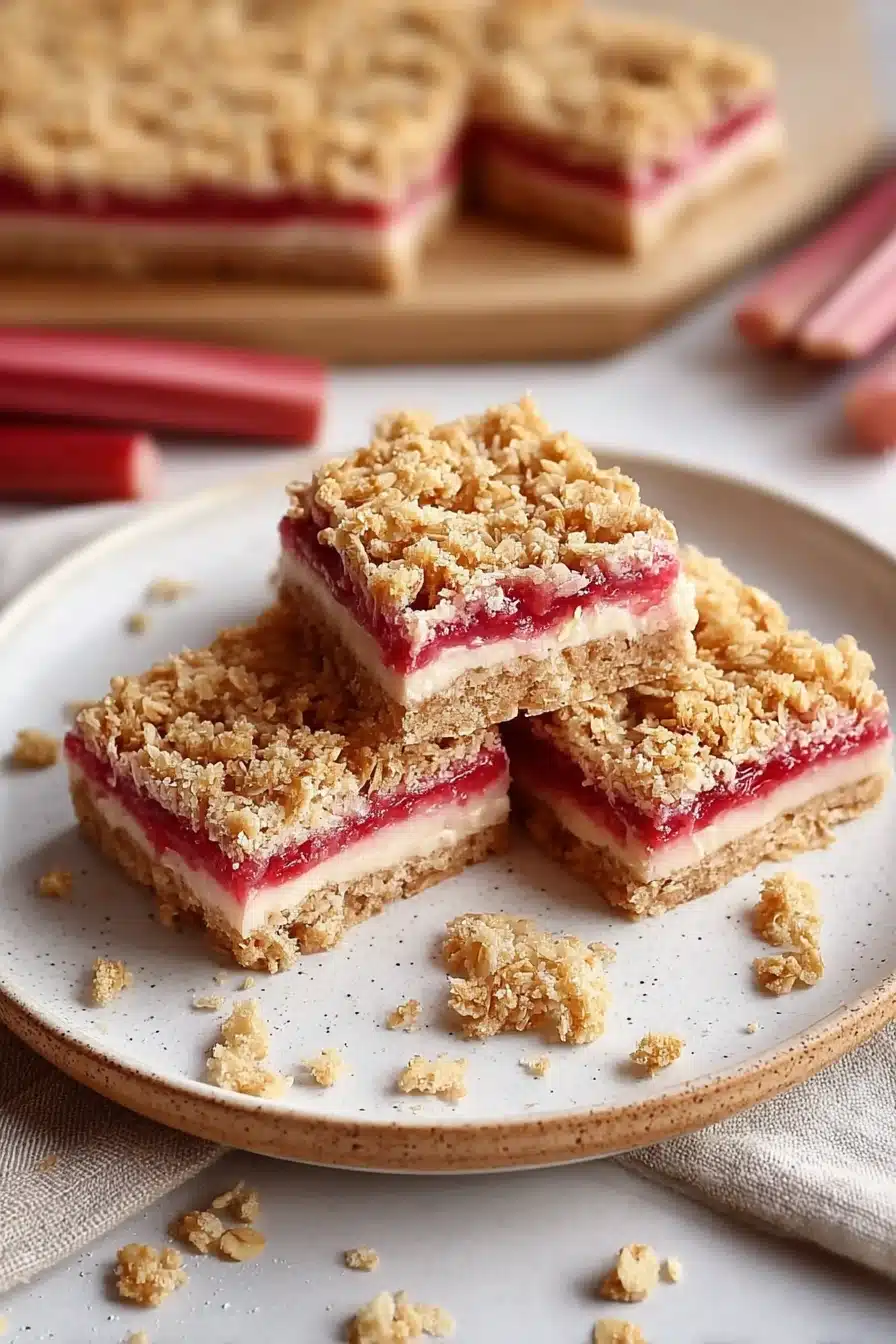 Rhubarb Cream Cheese Bars: Sweet, Tangy, and Irresistibly Creamy Treat