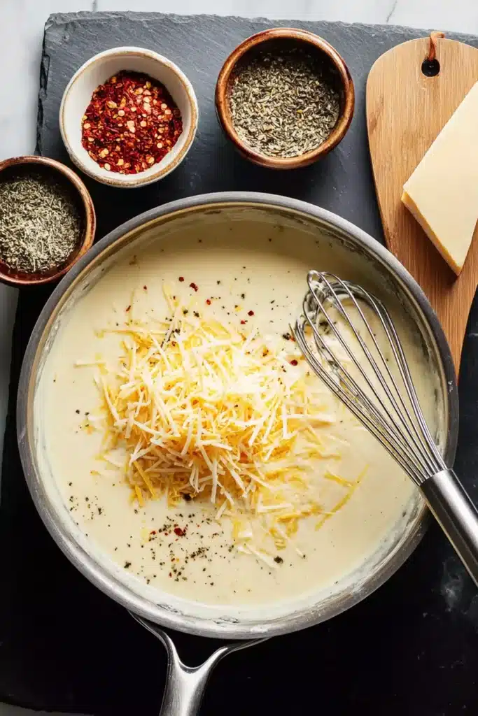 Rotisserie Chicken Broccoli Pasta: Creamy, Quick, and Perfect for Busy Lunches 3 rotisserie chicken broccoli pasta creamy cheese sauce with melted cheese