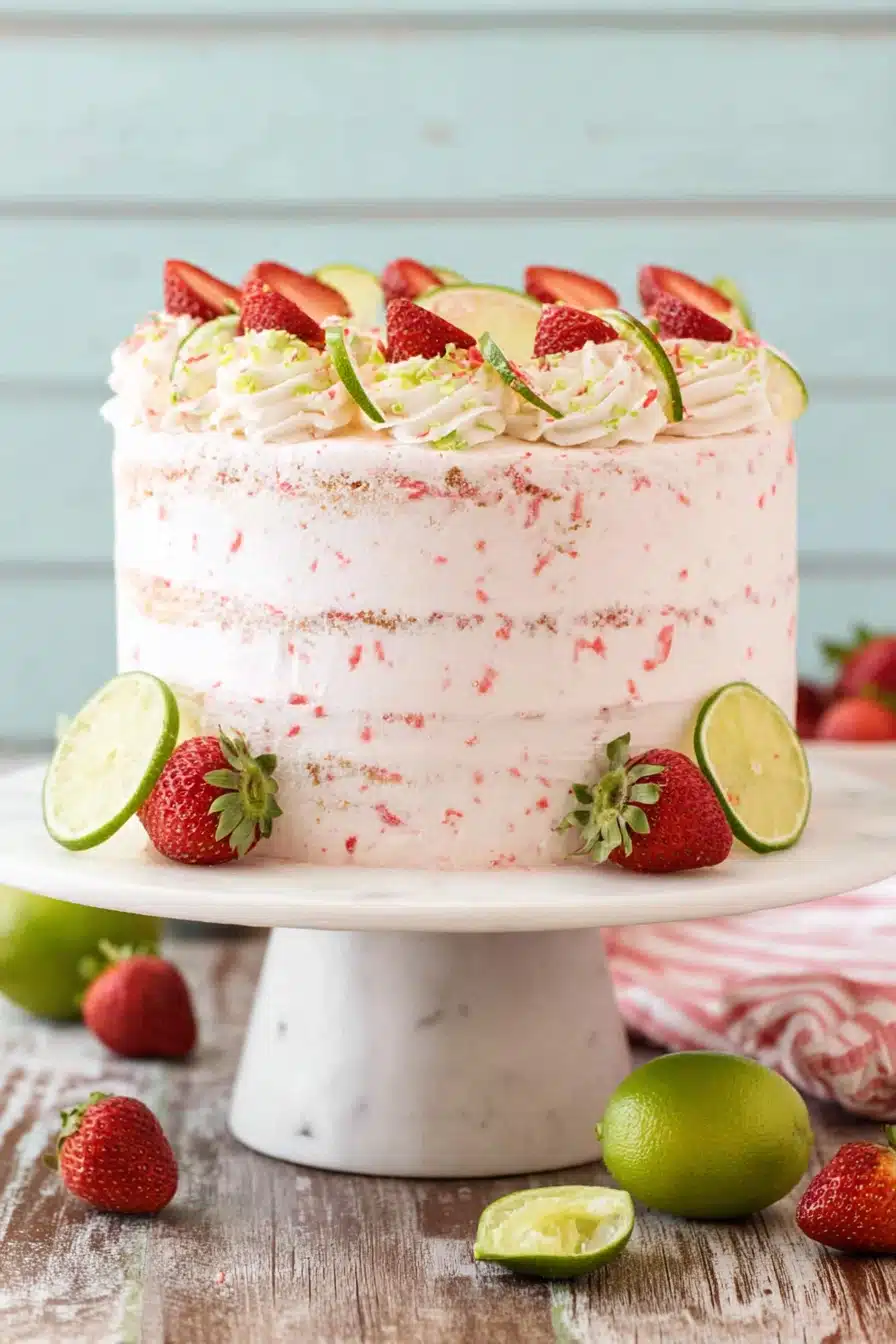 Strawberry Margarita Layer Cake