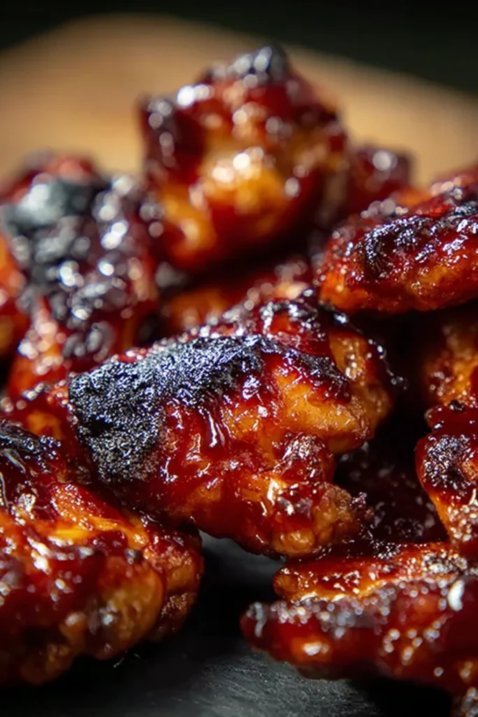 Sweet Baby Ray’s Crockpot Chicken 1 Sticky Sweet Baby Ray’s Crockpot Chicken with glossy sauce and crispy charred edges close-up