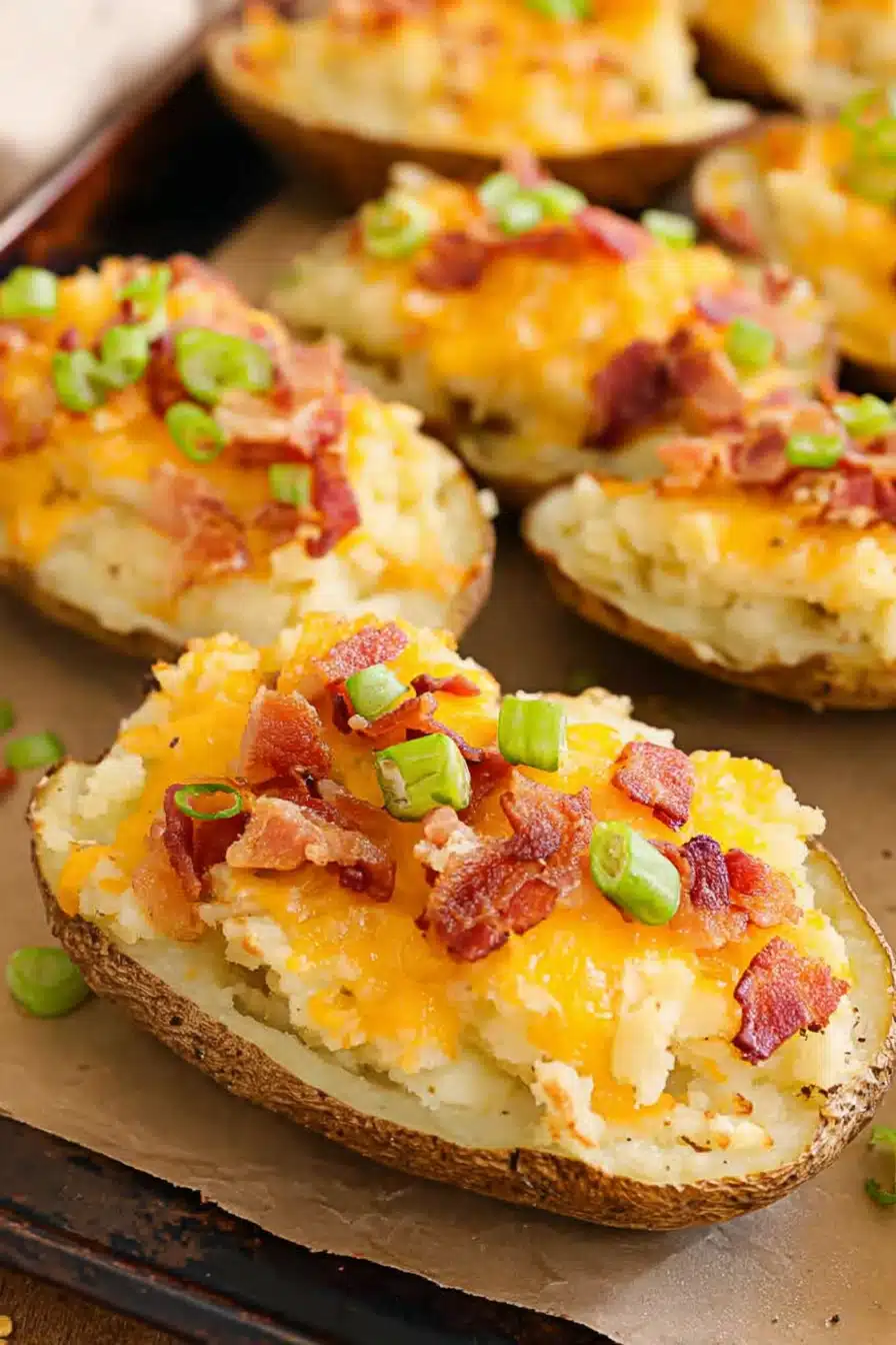 Twice Baked Potatoes Recipe for a Creamy, Cheesy Memorial Day Side