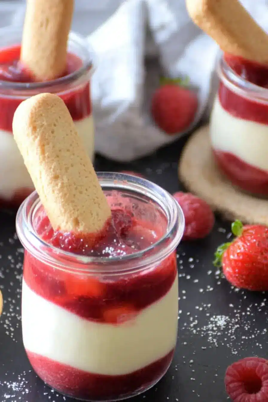 Rhubarb Cheesecake Creams Recipe Easy No Bake Dessert