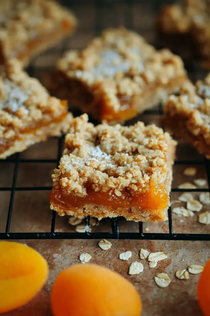 Apricot Oatmeal Crumble Bars Recipe