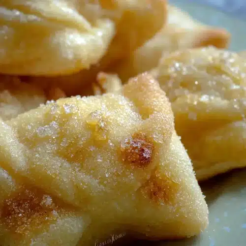 Apricot Pillow Cookies 3 Apricot Pillow Cookies with buttery pastry and sparkling sugar topping