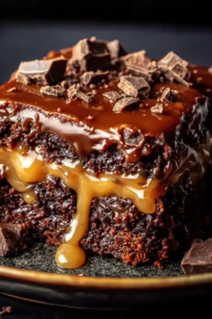 Chocolate Caramel Dump Cake
