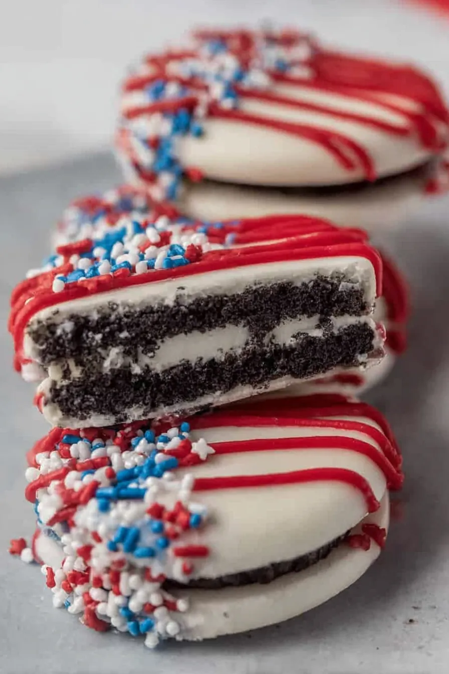 Oreos Dipped in White Chocolate