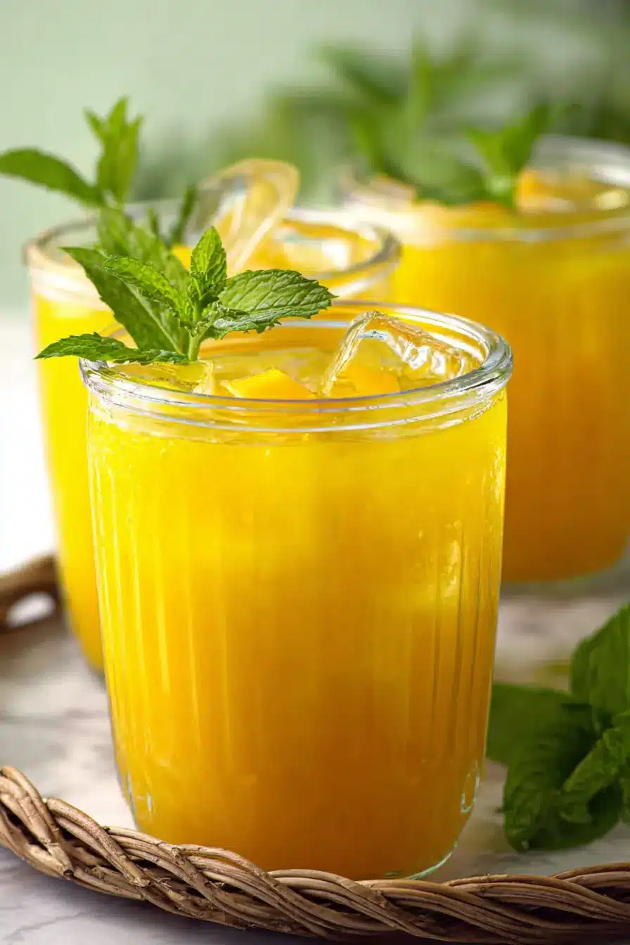 Refreshing Homemade Mango Lemonade