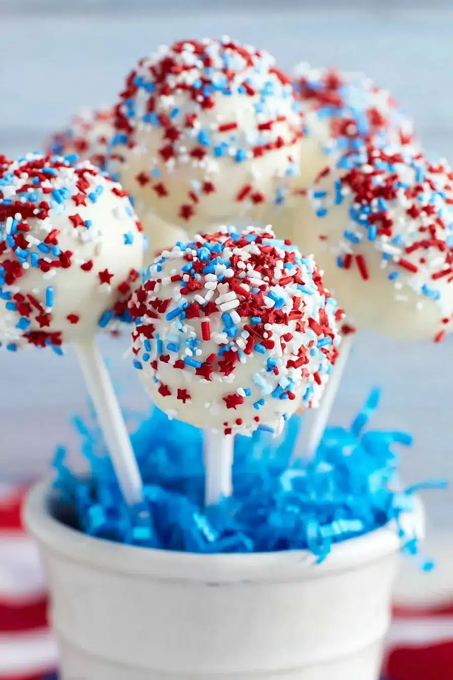 4th of July Cake Pops