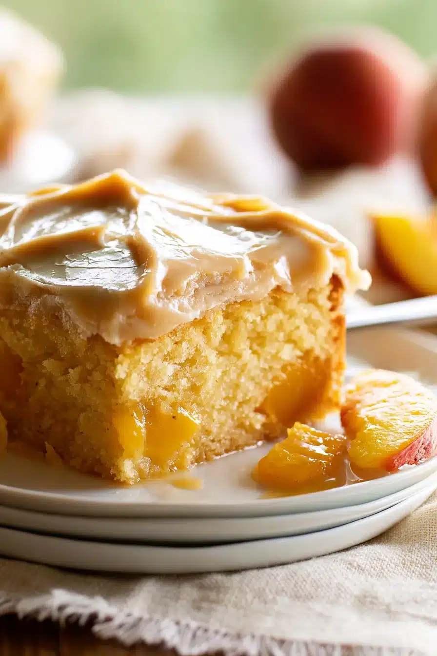 Brown Sugar Peach Cake