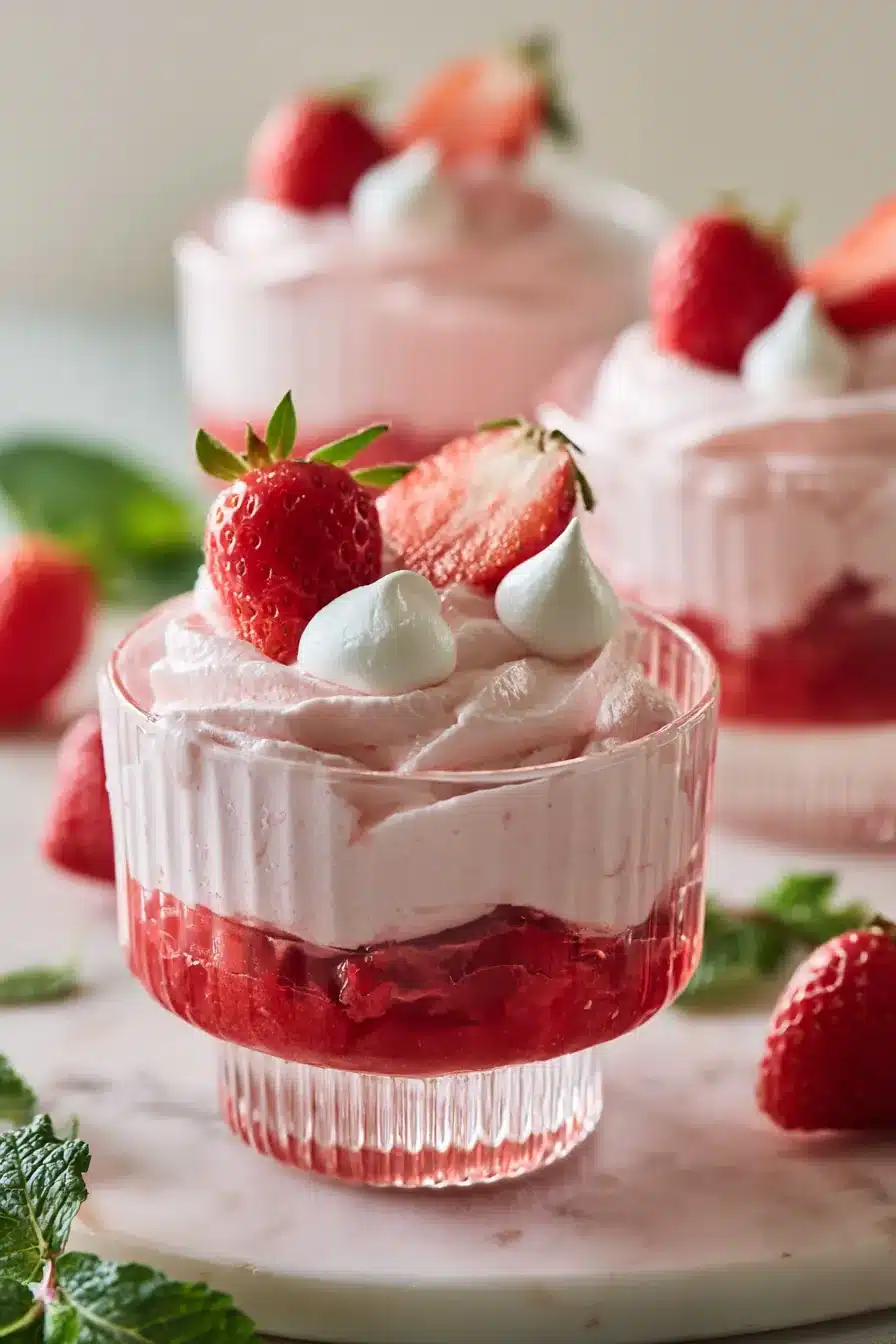 Fresh Strawberry Mousse