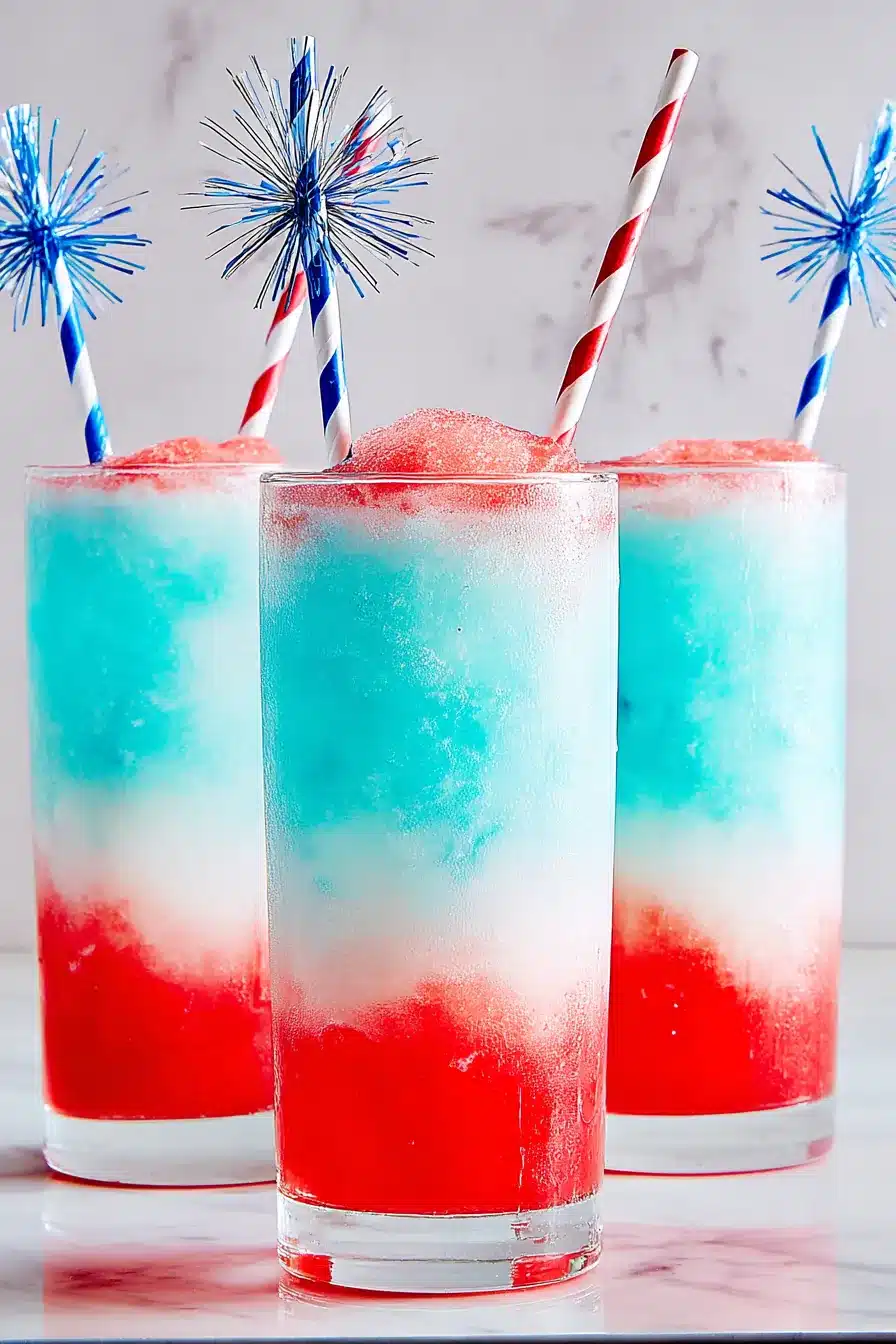 Frozen Bomb Pop Cocktail