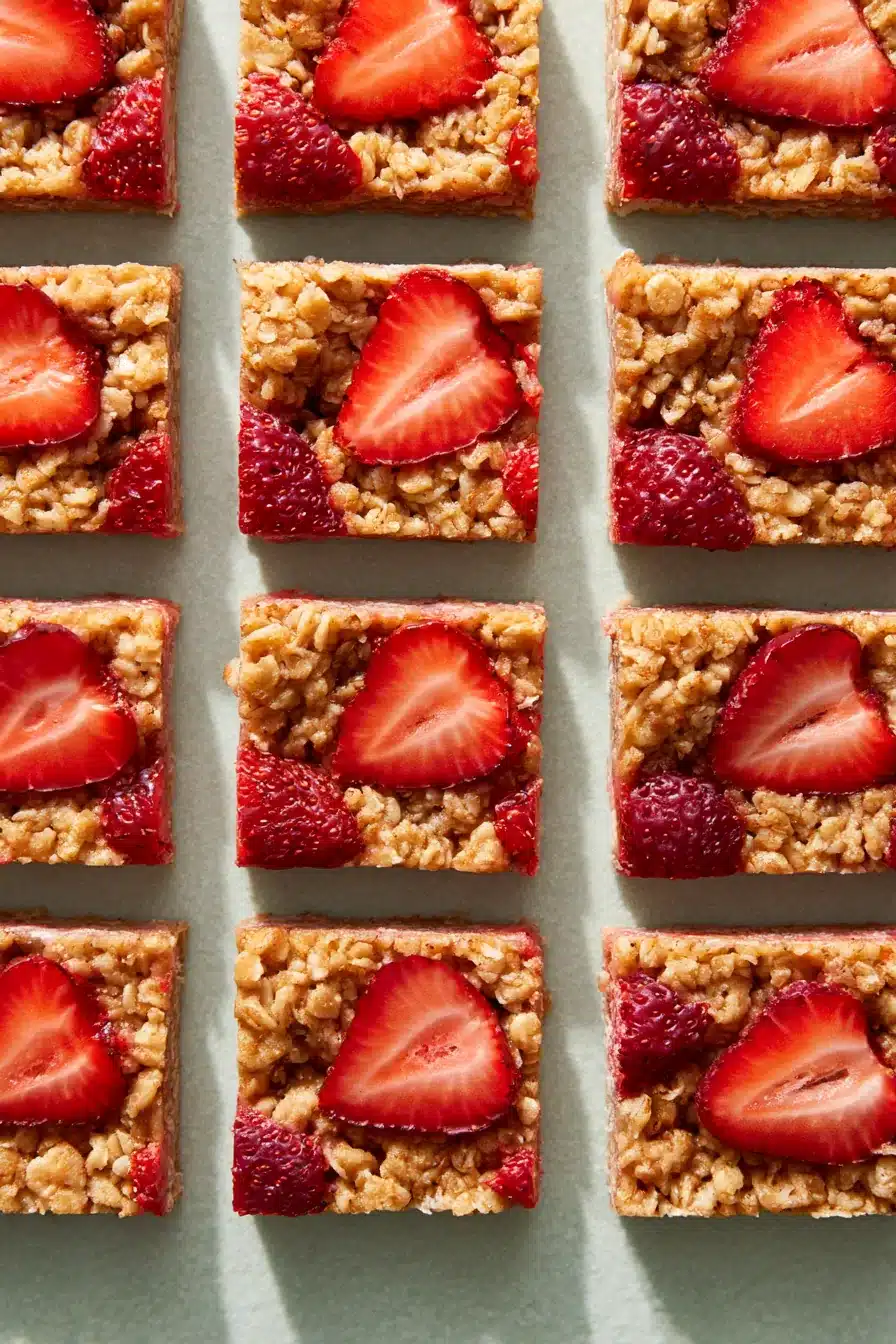 Healthy Strawberry Oatmeal Bars