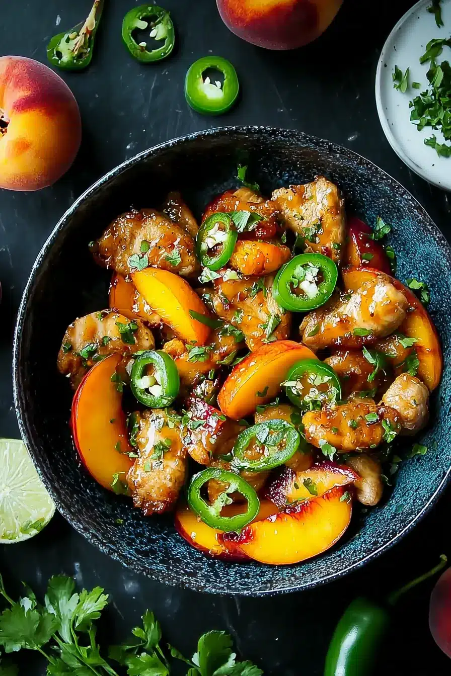 Jalapeno Peach Chicken