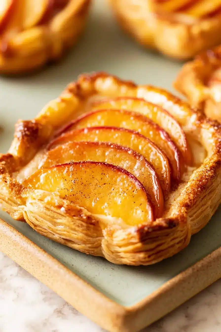 Mini Peach and Cream Cheese Tarts