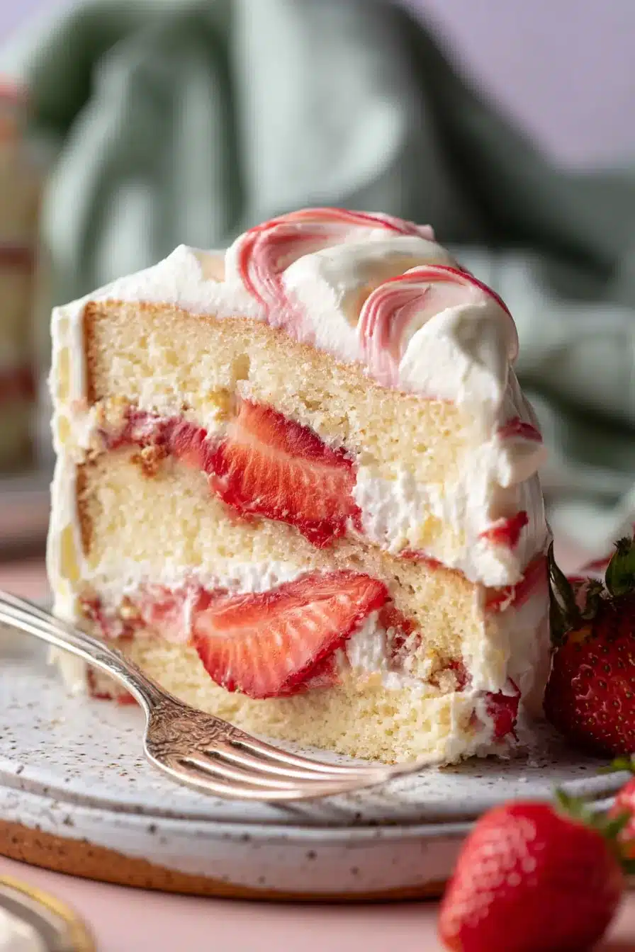 Strawberry Shortcake Layer Cake