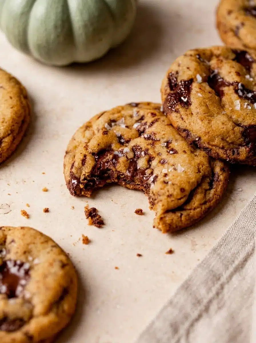 Chewy Pumpkin Chocolate Chip Cookies That Stay Soft and Gooey