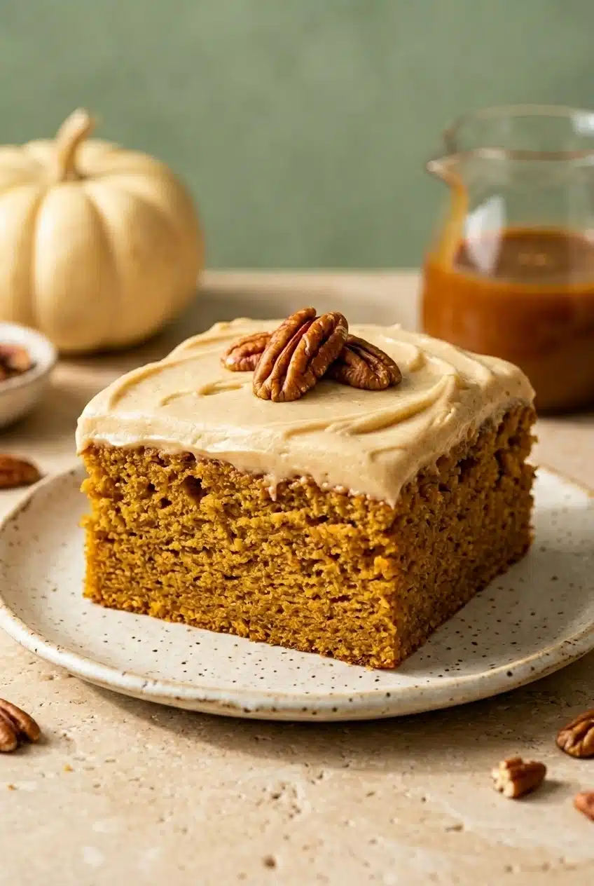 Pumpkin Cake with Caramel Cream: Irresistibly Cozy Fall Dessert