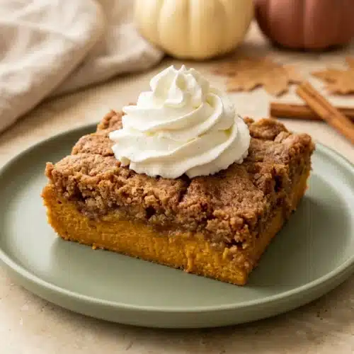 Pumpkin Pie Dump Cake That’s Easy, Cozy, and Delicious 4 Pumpkin Pie Dump Cake with buttery spice cake topping and whipped cream
