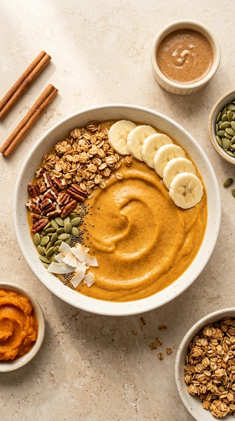 Pumpkin Pie Smoothie Bowl: Easy, Creamy Fall Breakfast