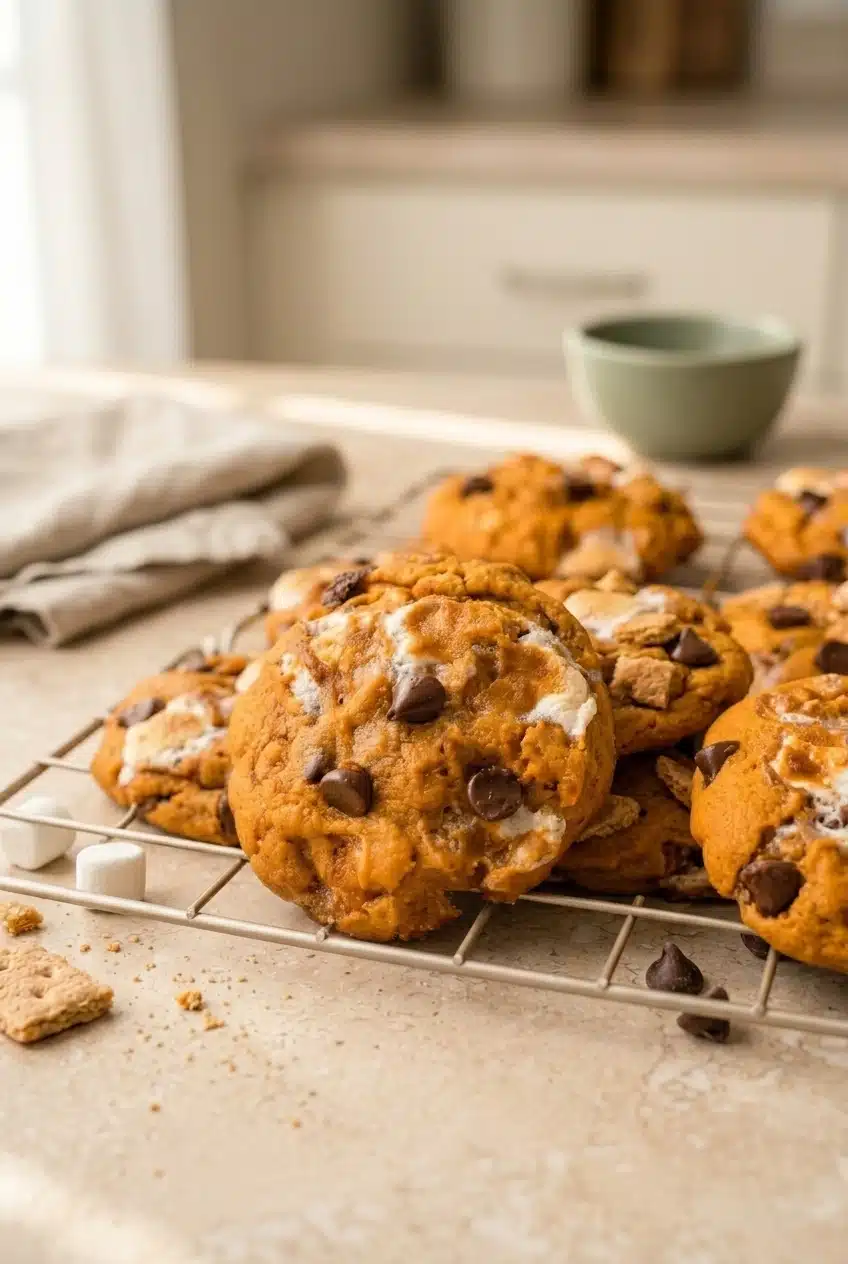 Pumpkin S’mores Cookies: Irresistibly Soft and Gooey