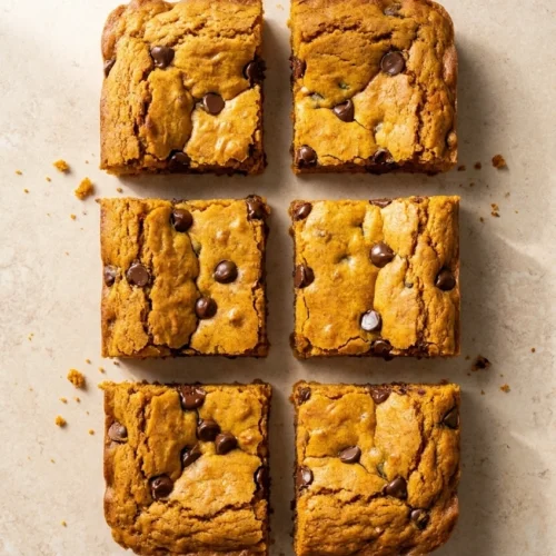 Pumpkin Blondies: Easy, Soft, and Delicious Fall Treat 4 Pumpkin Blondies with Chocolate Chips