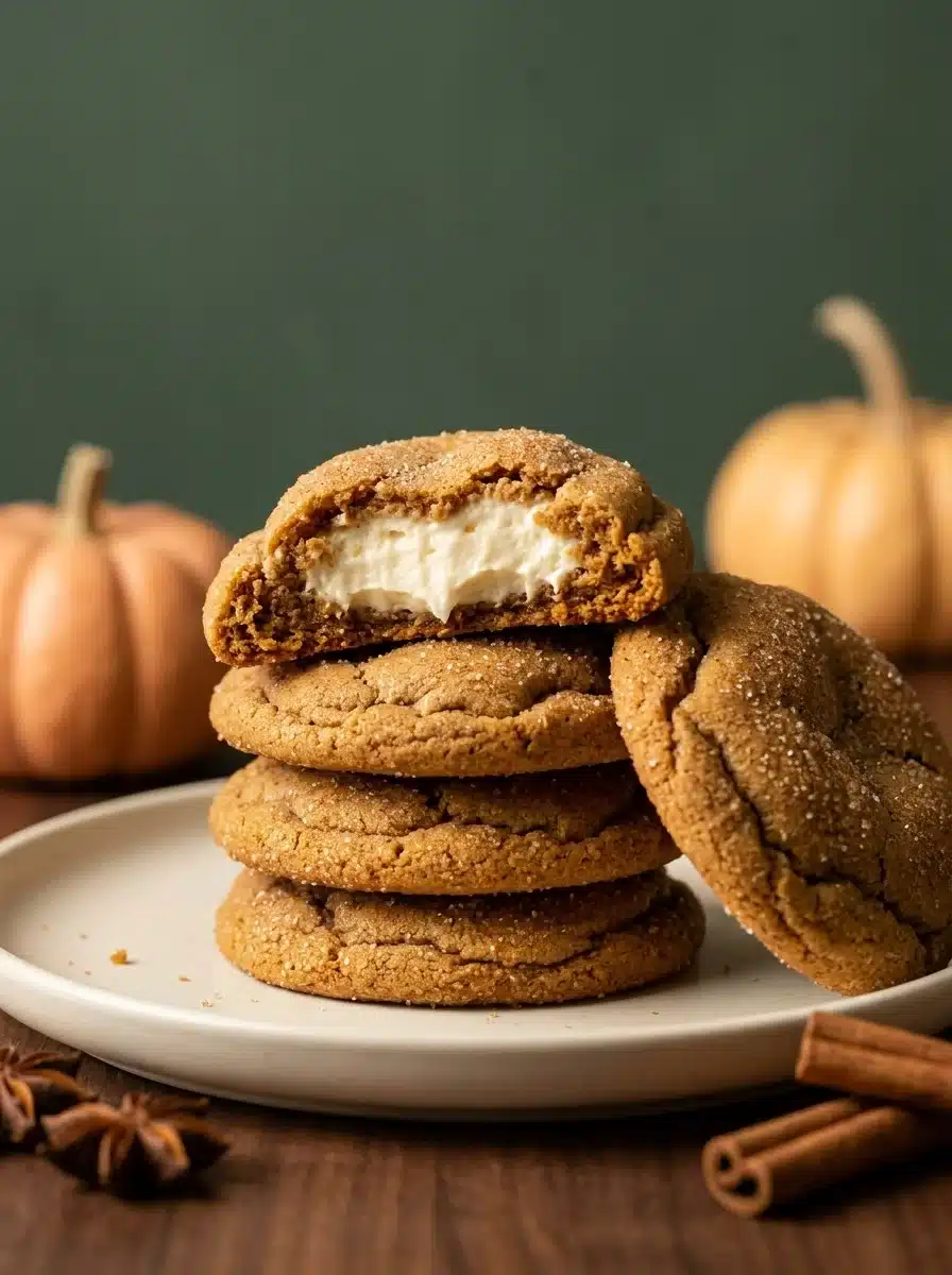 Pumpkin Cheesecake Cookies That Are Rich, Chewy, and Creamy